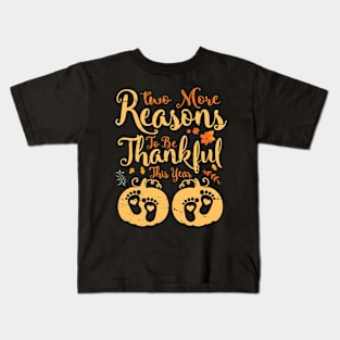 Thanksgiving Mommy Two More Reasons To Be Thankful This Year Kids T-Shirt